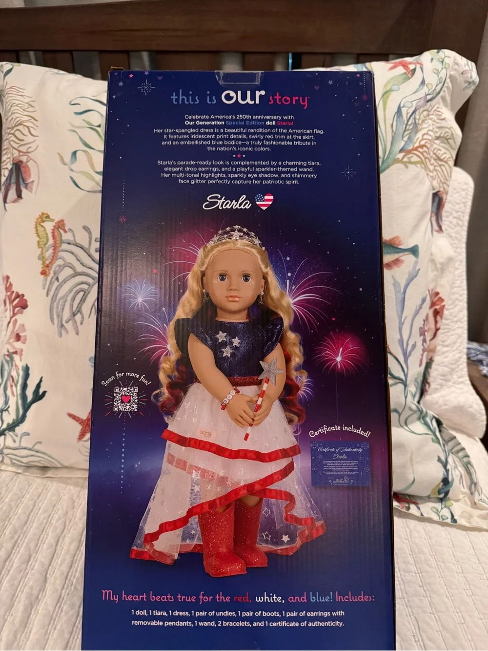 Starla Our Generation Patriotic Doll in Red, White & Blue